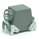 RS PRO Heavy Duty Power Connector Housing, Die Cast Aluminium Body, IP65, Side Mount, 2 Lever Locking RS PRO 208-4111