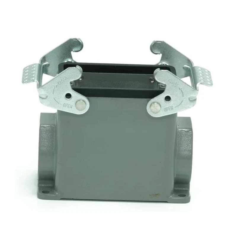 RS PRO Heavy Duty Power Connector Housing Surface Mount Die Cast Aluminium IP65 2 Lever Locking RS PROMO 208-4119