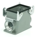 RS PRO Heavy Duty Power Connector Housing, Die Cast Aluminium, Surface Mount, Locking Lever 2, IP65 Protection 208-4123