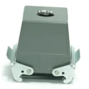 RS PRO Heavy Duty Power Connector Housing Cable-to-Cable 2 Lever Locking M32 Thread IP65 Die Cast Aluminium China 208-4152