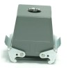 RS PRO Heavy Duty Power Connector Housing Cable-to-Cable 2 Lever Locking M32 Thread IP65 Die Cast Aluminium China 208-4152