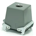 RS PRO Heavy Duty Power Connector Housing Cable-to-Cable 2 Lever Locking M32 Thread IP65 Die Cast Aluminium China 208-4152