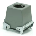 RS PRO Heavy Duty Power Connector Housing Cable-to-Cable, Die Cast Aluminium Body, IP65 Rated, 2 Lever Locking 208-4156