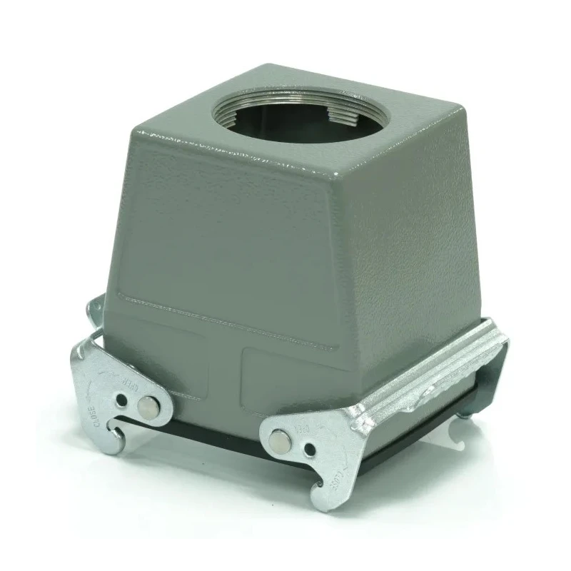 RS PRO Heavy Duty Power Connector Housing Cable-to-Cable, Die Cast Aluminium Body, IP65 Rated, 2 Lever Locking 208-4156