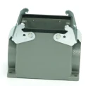 RS PRO Heavy Duty Power Connector Housing 2 Lever Surface Mount Die Cast Aluminium Housing with IP65 Protection 208-4188