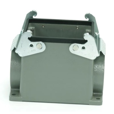 RS PRO Heavy Duty Power Connector Housing 2 Lever Surface Mount Die Cast Aluminium Housing with IP65 Protection 208-4188