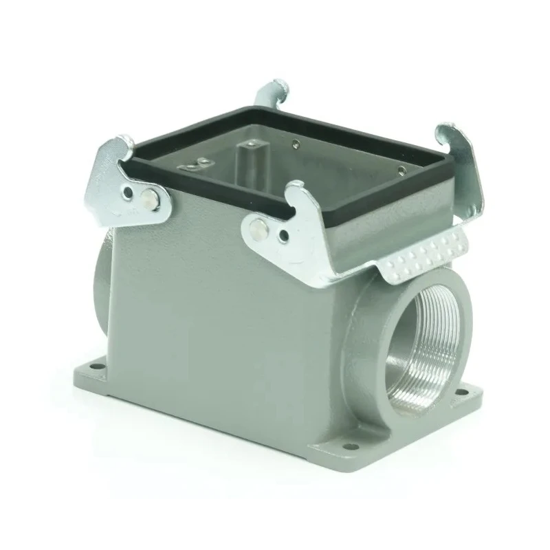 RS PRO Heavy Duty Power Connector Housing 2 Lever Surface Mount Die Cast Aluminium Housing with IP65 Protection 208-4188