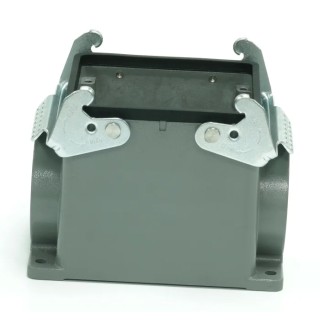 RS PRO Heavy Duty Power Connector Housing Surface Mount Die Cast Aluminium IP65 with 2 Lever Locking RS-H32B 208-4192