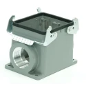 RS PRO Heavy Duty Power Connector Housing Surface Mount Die Cast Aluminium IP65 with 2 Lever Locking RS-H32B 208-4192