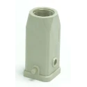 RS PRO Heavy Duty Power Connector Housing Die Cast Aluminium IP65 Top Mount PG11 Thread Size 2 Levers RS PRO 208-4219