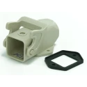 RS PRO Heavy Duty Power Connector Housing 1 Lever Die Cast Aluminium IP65 Surface Mount RS-H3A.P 208-4216