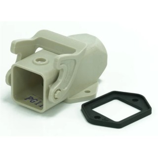 RS PRO Heavy Duty Power Connector Housing 1 Lever Die Cast Aluminium IP65 Surface Mount RS-H3A.P 208-4216