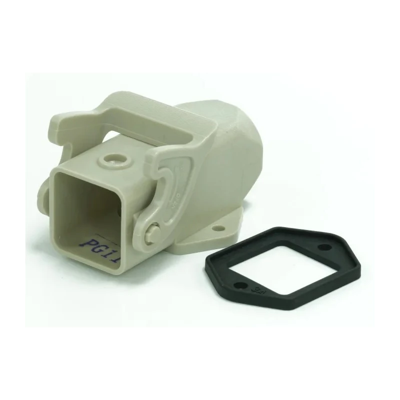 RS PRO Heavy Duty Power Connector Housing 1 Lever Die Cast Aluminium IP65 Surface Mount RS-H3A.P 208-4216