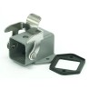 RS PRO Heavy Duty Power Connector Housing Bulkhead Mount Die Cast Zinc IP65 RS-H3A 208-4223