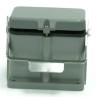 RS PRO Heavy Duty Power Connector Housing, Die Cast Aluminium Body, IP65, Surface Mount, 1 Lever Locking, PG36 208-4257