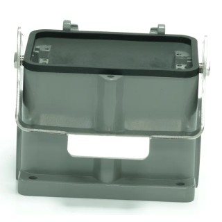 RS PRO Heavy Duty Power Connector Housing Die Cast Aluminium IP65 Surface Mount M32 Thread 1 Lever 208-4258