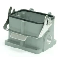 RS PRO Heavy Duty Power Connector Housing Die Cast Aluminium IP65 Surface Mount M32 Thread 1 Lever 208-4258