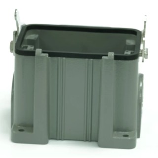 RS PRO Heavy Duty Power Connector Housing, Die Cast Aluminium, IP65, Surface Mount, M40 Thread, 1 Lever Locking 208-4259