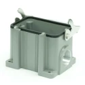 RS PRO Heavy Duty Power Connector Housing, Die Cast Aluminium, IP65, Surface Mount, M40 Thread, 1 Lever Locking 208-4259