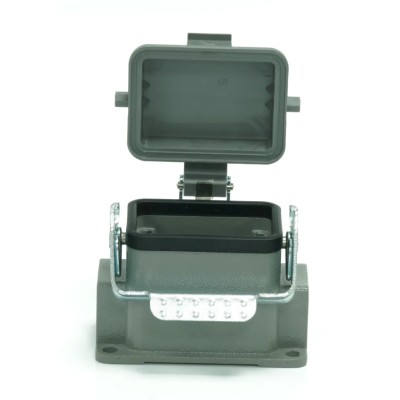 RS PRO Heavy Duty Power Connector Housing, Surface Mount, Die Cast Aluminium Body, IP65, 1 Lever Locking, PG16 208-4290