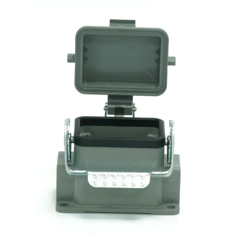 RS PRO Heavy Duty Power Connector Housing, Surface Mount, Die Cast Aluminium Body, IP65, 1 Lever Locking, PG16 208-4290
