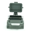 RS PRO Heavy Duty Power Connector Housing, Die Cast Aluminium, Surface Mount, IP65, 1 Lever Locking M25 Thread 208-4292