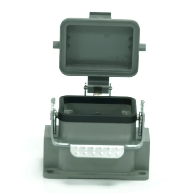 RS PRO Heavy Duty Power Connector Housing, Die Cast Aluminium, Surface Mount, IP65, 1 Lever Locking M25 Thread 208-4292