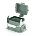 RS PRO Heavy Duty Power Connector Housing, Die Cast Aluminium, Surface Mount, IP65, 1 Lever Locking M25 Thread 208-4292