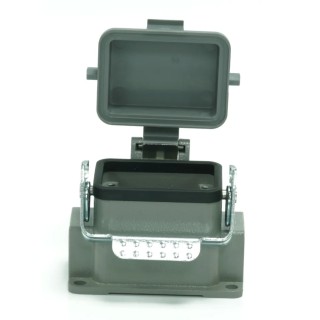 RS PRO Heavy Duty Power Connector Housing Surface Mount Die Cast Aluminium IP65 RS-H6B 208-4291