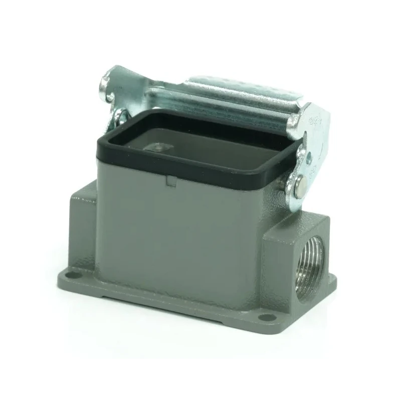 RS PRO Heavy Duty Power Connector Housing 1 Lever Surface Mount Die Cast Aluminium IP65 RS-H6B 208-4297
