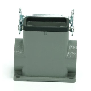 RS PRO Heavy Duty Power Connector Housing Surface Mount Die Cast Aluminium Body IP65 1 Lever M32 Thread 208-4299