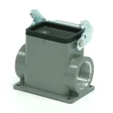 RS PRO Heavy Duty Power Connector Housing Surface Mount Die Cast Aluminium Body IP65 1 Lever M32 Thread 208-4299