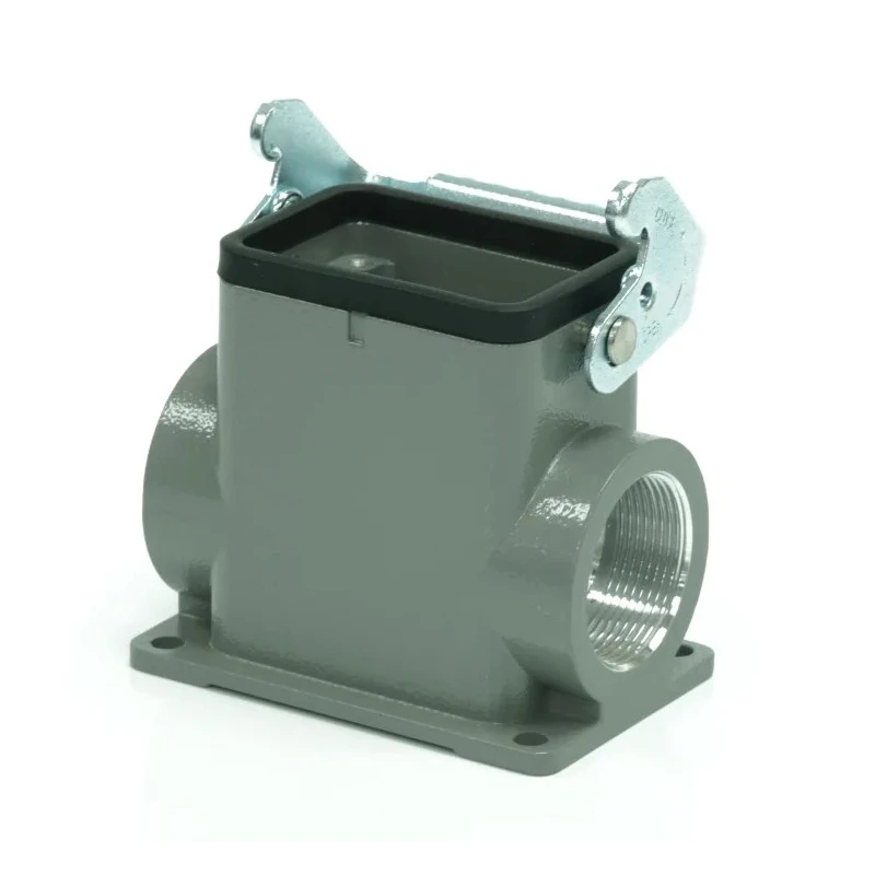 RS PRO Heavy Duty Power Connector Housing Surface Mount Die Cast Aluminium Body IP65 1 Lever M32 Thread 208-4299