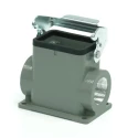 RS PRO Heavy Duty Power Connector Housing Surface Mount Die Cast Aluminium IP65 1 Lever 208-4300
