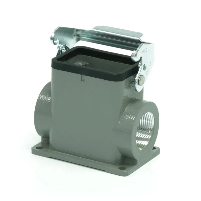 RS PRO Heavy Duty Power Connector Housing Surface Mount Die Cast Aluminium IP65 1 Lever 208-4300