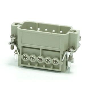 RS PRO Heavy Duty Power Connector Insert 16A Male 10 Contacts 250V Copper Alloy Silver Plating 208-4333