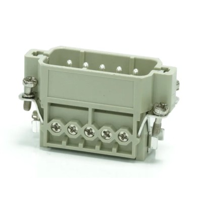 RS PRO Heavy Duty Power Connector Insert 16A Male 10 Contacts 250V Copper Alloy Silver Plating 208-4333