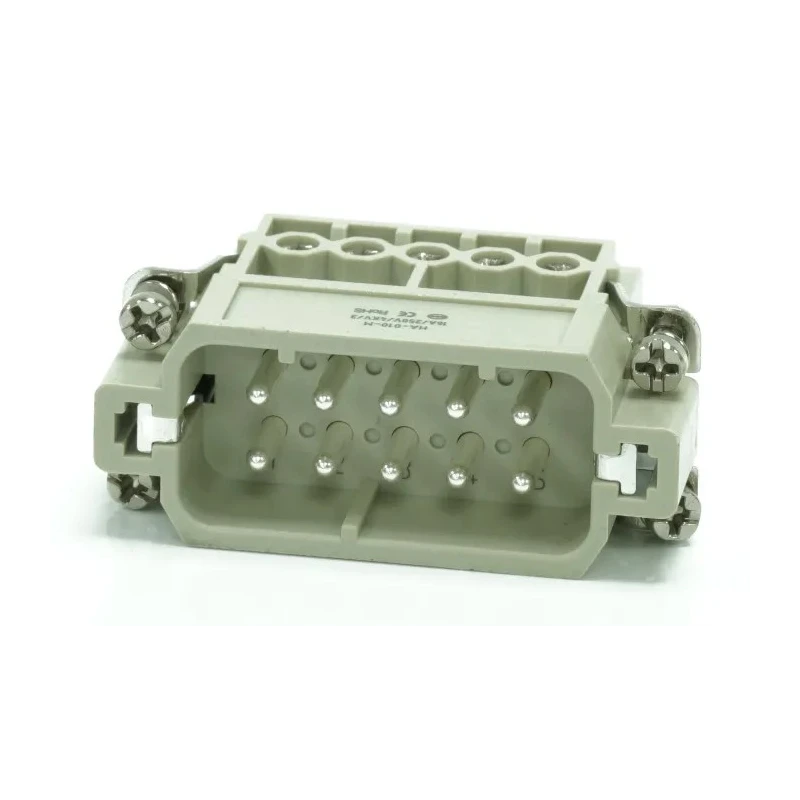 RS PRO Heavy Duty Power Connector Insert 16A Male 10 Contacts 250V Copper Alloy Silver Plating 208-4333