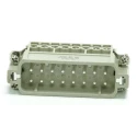 RS PRO Heavy Duty Power Connector Insert, Male, 16 Contacts, 16A Current Rating, 250V, Copper Alloy Contacts 208-4337