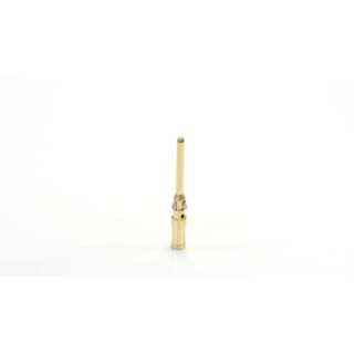 RS PRO Male Crimp Contact Heavy Duty Power Connector 10A Current Gold Plating Copper Alloy 2.5 mm² 208-4452