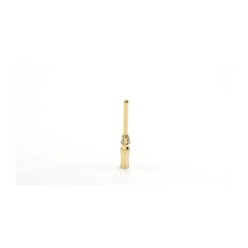 RS PRO Male Crimp Contact Heavy Duty Power Connector 10A Current Gold Plating Copper Alloy 2.5 mm² 208-4452