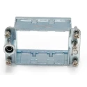 RS PRO Hinged Frame 3 Way Die Cast Zinc Silver 10B Size Top Cable Entry For 3 Module Connector 208-4540