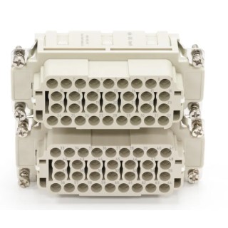 RS PRO Heavy Duty Power Connector Insert Female 16A Current Rating 64 Contacts 500V Straight Orientation 208-4535