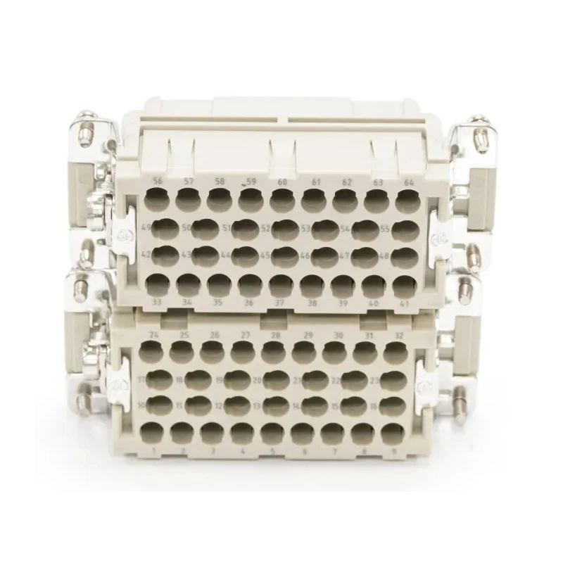RS PRO Heavy Duty Power Connector Insert Female 16A Current Rating 64 Contacts 500V Straight Orientation 208-4535