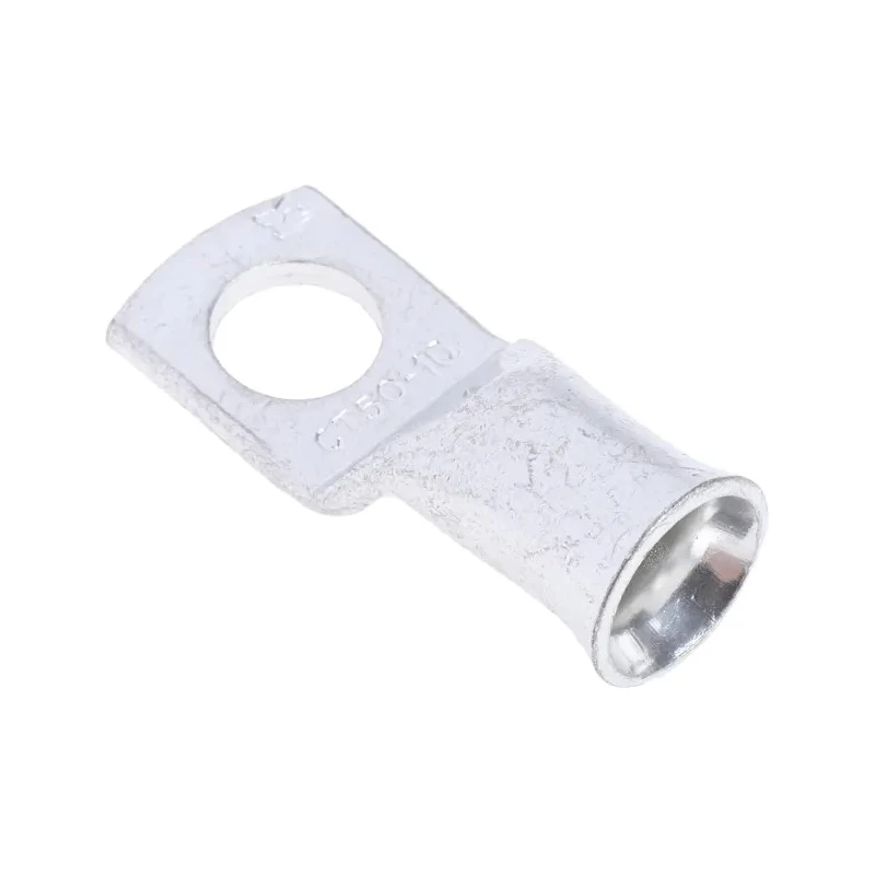 RS PRO Uninsulated Tubular Ring Terminal M10 Stud Size 1 AWG Wire Size Grey 531-891