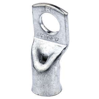 RS PRO Uninsulated Tubular Ring Terminal M12 Stud Size 2 AWG Wire Size Grey 531-920