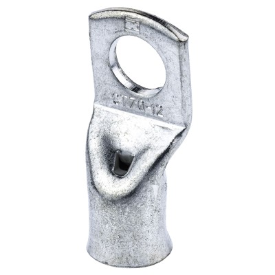 RS PRO Uninsulated Tubular Ring Terminal M12 Stud Size 2 AWG Wire Size Grey 531-920