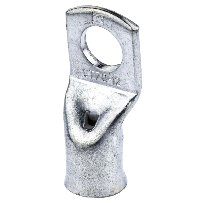 RS PRO Uninsulated Tubular Ring Terminal M12 Stud Size 2 AWG Wire Size Grey 531-920