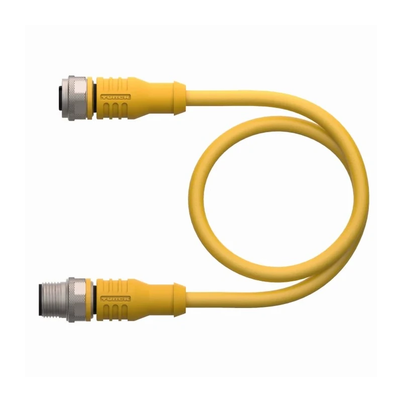 Turck Female 8 way Straight to Male 5 way Straight Sensor Actuator Cable, 2 m RKC8.704T-2-RSC4.5T/ TXY3013