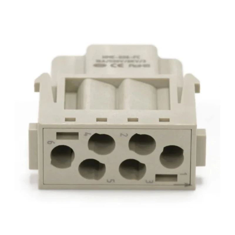 RS PRO Heavy Duty Power Connector Insert 16A Female 6 Contacts 500V 208-4575